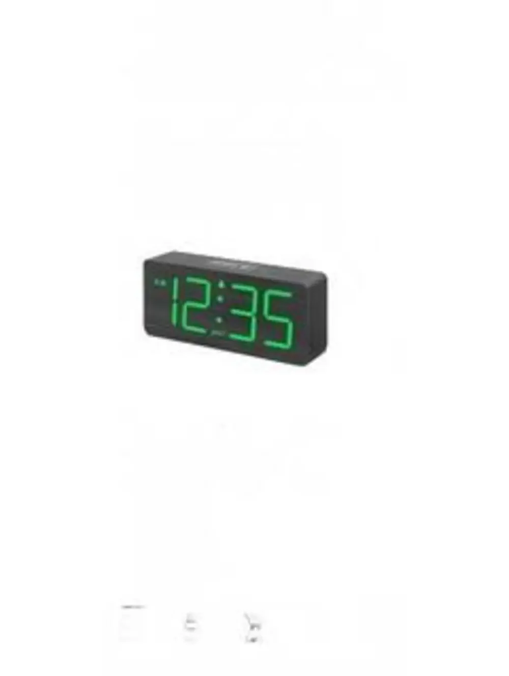3 Inch Alarm Clock LED Digital Neon Twin Bell Alarm Clock with Large Numbers